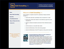 Tablet Screenshot of goldconsultinginc.com